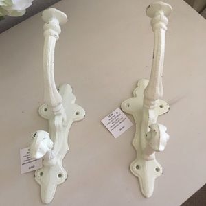 Shabby Chic 2 large decorative hooks/Sold